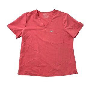 FIGS Catarina One-Pocket Scrub Top Nursing Medical Doctor Uniform Pink size XXL